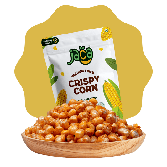 Jaca Vacuum-Fried Crispy Corn Chips | Puff Corn (Desi Tamarind)