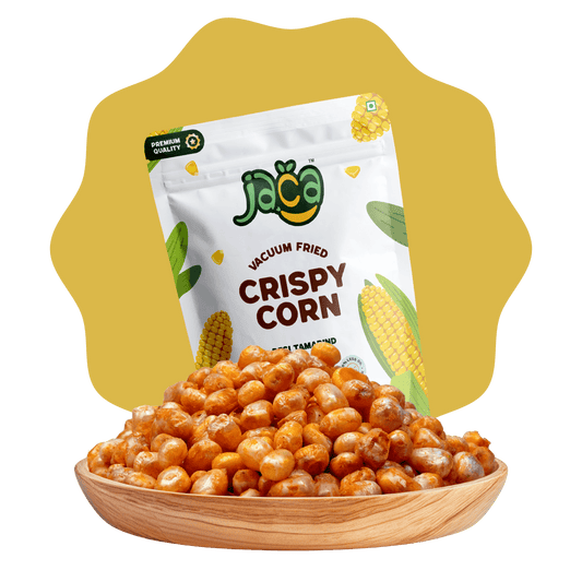 Jaca Vacuum-Fried Crispy Corn Chips | Puff Corn (Desi Tamarind)
