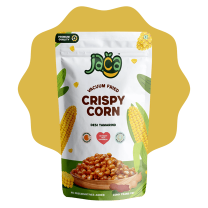 Jaca Vacuum-Fried Crispy Corn Chips | Puff Corn (Desi Tamarind)