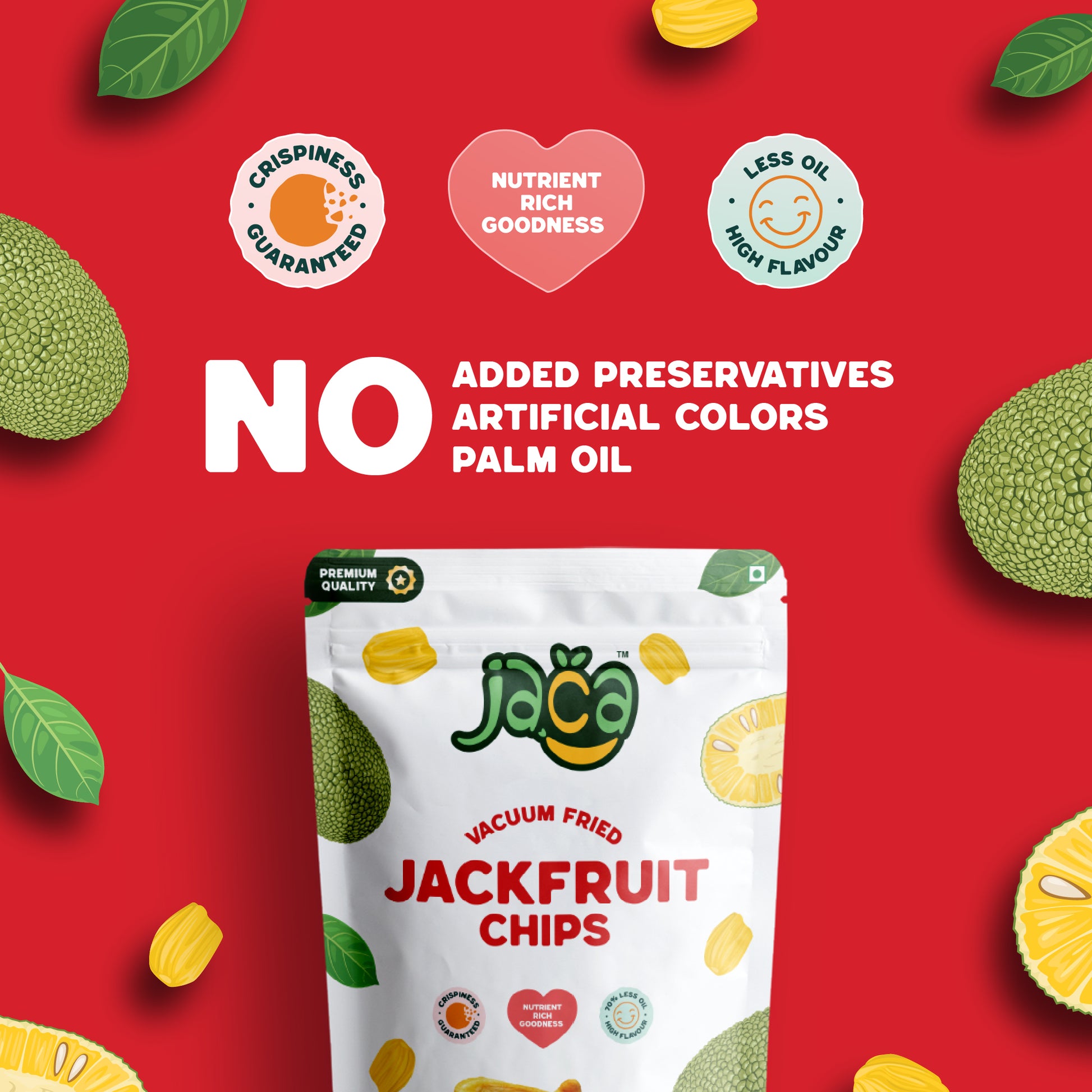 Jaca Jackfruit Chips No added preservtives no artficial colors no palm oil