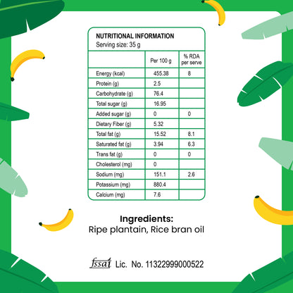 banana chips_nutritionnal_informations