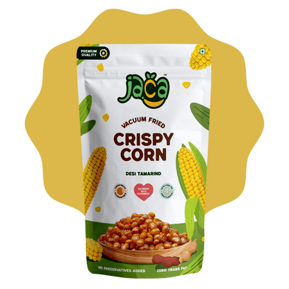 Jaca Vacuum-Fried Crispy Corn Chips | Puff Corn (Desi Tamarind)